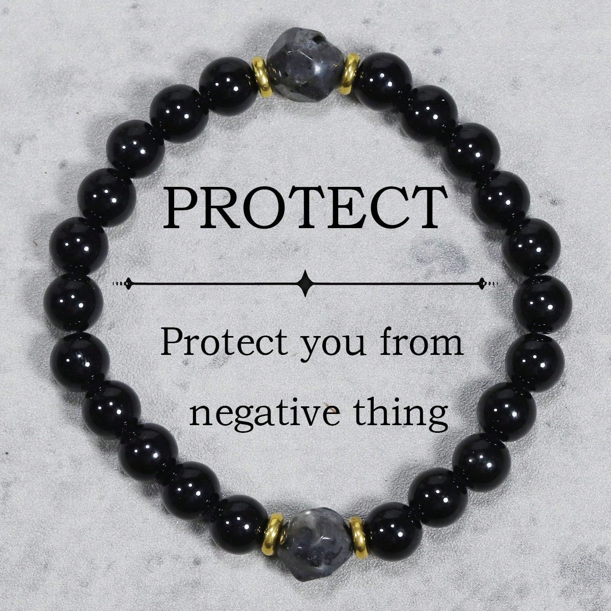 Natural Tigereye & Amethyst Bead Stretch Bracelet