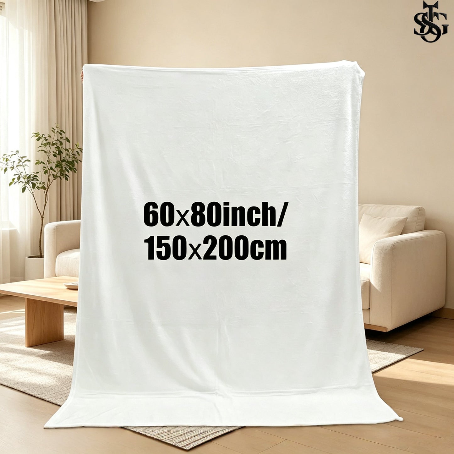 Custom Photo Blanket – Personalized Flannel Throw with Your Photo & Text