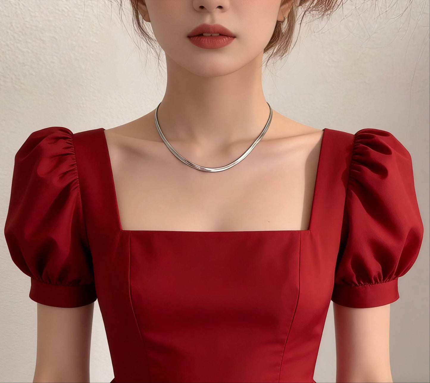 Waterproof Flat Snake Chain Necklace – Stainless Steel